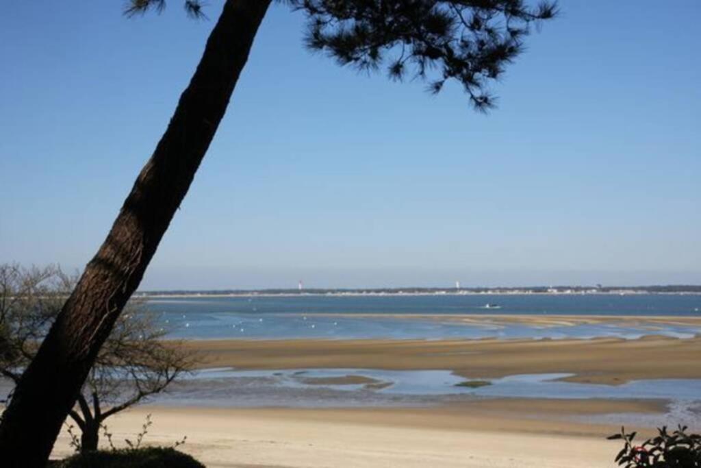 1er ligne pied dans l'eau plage option parking Arcachon Extérieur photo